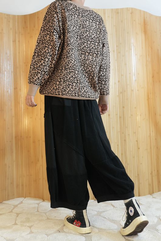 Leopard Knit Camel